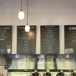 the menu