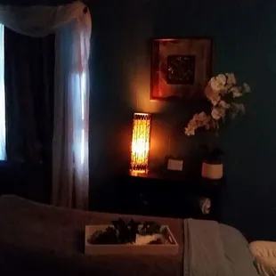One of the massage rooms.