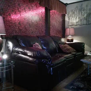 Comfortable, cozy and peaceful waiting area.