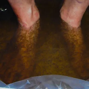 Feel more energetic by getting toxins out. We offer detox foot baths. Thus is the result of the detox.