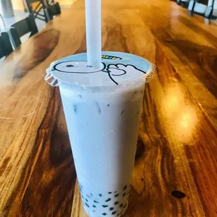 Bubble Taro Green Tea