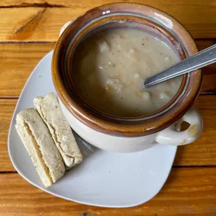 Chunky potato soup. So yummy!