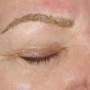 Permanent natural brows