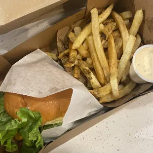 Muse original, sea salt fries and jalepeno ranch