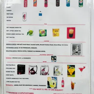 Beverages Services in Natural Nails'Spa.