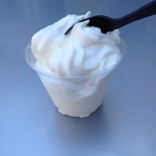 Small coconut frozen yogurt for $1.65