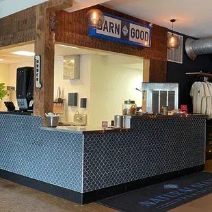 the front desk of the store