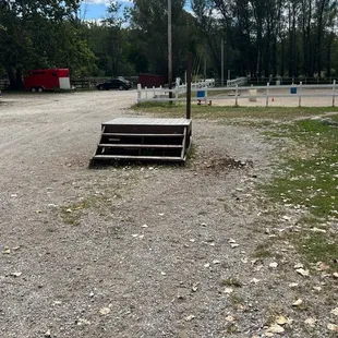 Step for climbing on saddle