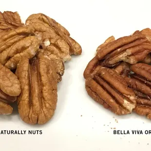 Pecan product comparison from my recent order.