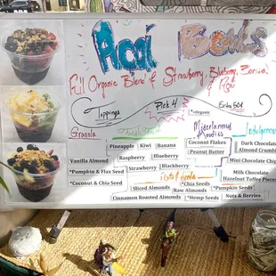 a menu for a restaurant