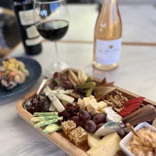 Wow cheese plate and wine night!