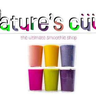 a variety of smoothies