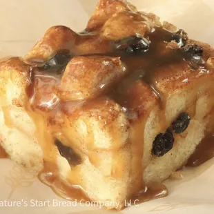 a close up of a piece of bread