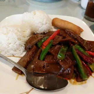 Veggie Mongolian Beef / (lunch)