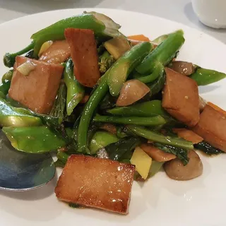 Chinese Broccoli with Veggie Pork Ham /