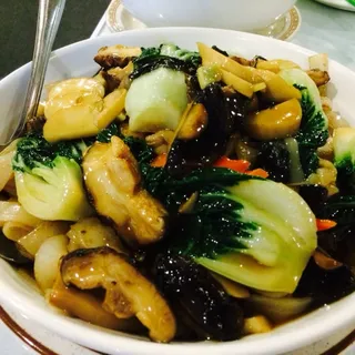 Fresh Mushroom Chow Fun w. Gravy /