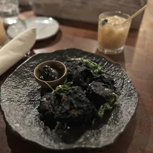 Charcoal Battered Beignets