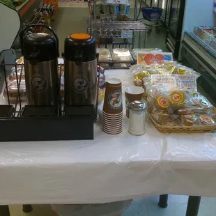 Organic fair trade hot coffee