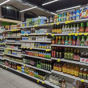 a variety of beverages