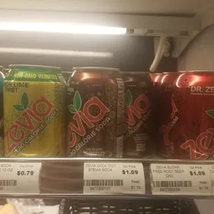 Zevia!  Carbonated sugar-free sodas!