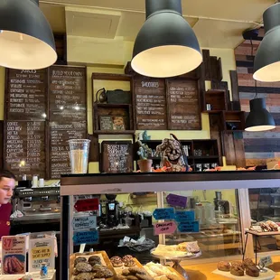 a man working behind the counter