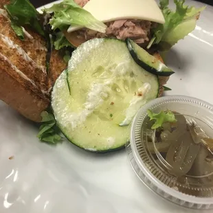 1/2 sandwich came with soup great special