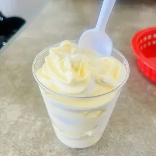 Dole whip with Oatly soft serve