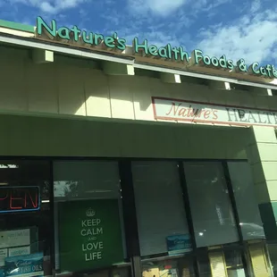 the front of the store