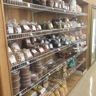 Packages nuts and seeds that are organic