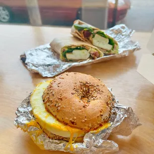 Bagel sandwich | Instagram: slimthiccarbs