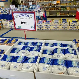 a variety of baked goods