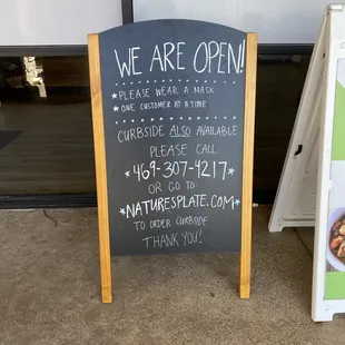 we are open sign
