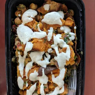 Mediterranean Loaded Sweet Potato