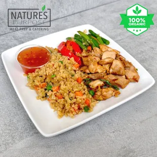 100% Organic Sweet Chili Chicken Bowl