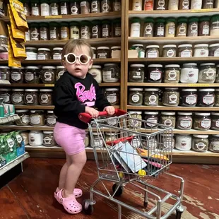 Rock star sighting in the bulk spice section!