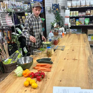 Fermentation class!  We offer regular classes...always free to the community!