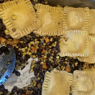 Three sisters ravioli