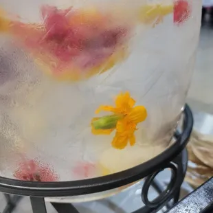 Lemonade with flowers!