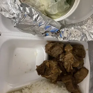 Pork adobo and beef nilaga