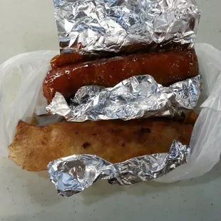 Turon &amp; banana lumpia, each $1