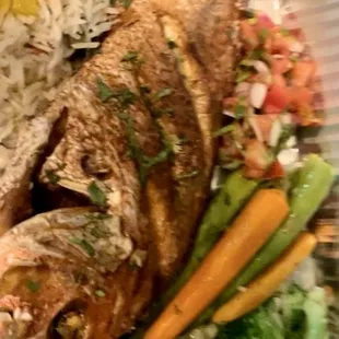 grilled fish, grilled seafood, food, fish, seafood