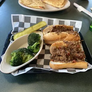 Sicilian cheesesteak