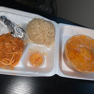 Lunch special. Rice is more then anything else lol