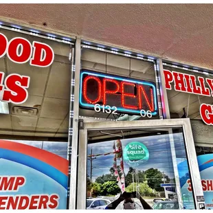 the front of a food store