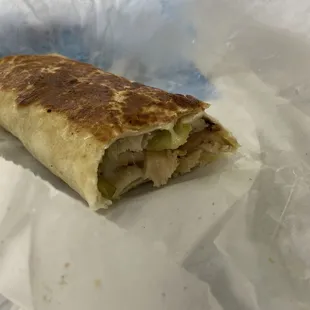 Chicken shawarma wrap