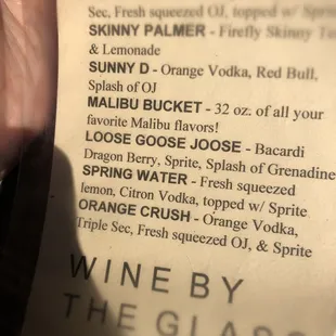 Try the spring water