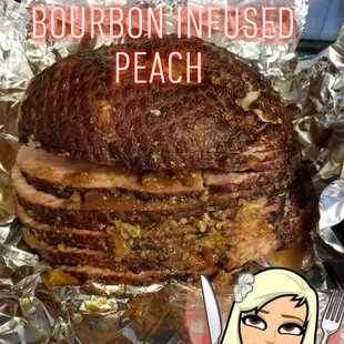 Bourbon Infused Peach Creation