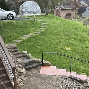 steps leading up to the winery