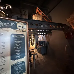 a menu for a coffee shop