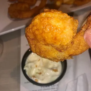 Closeup of the shrimp